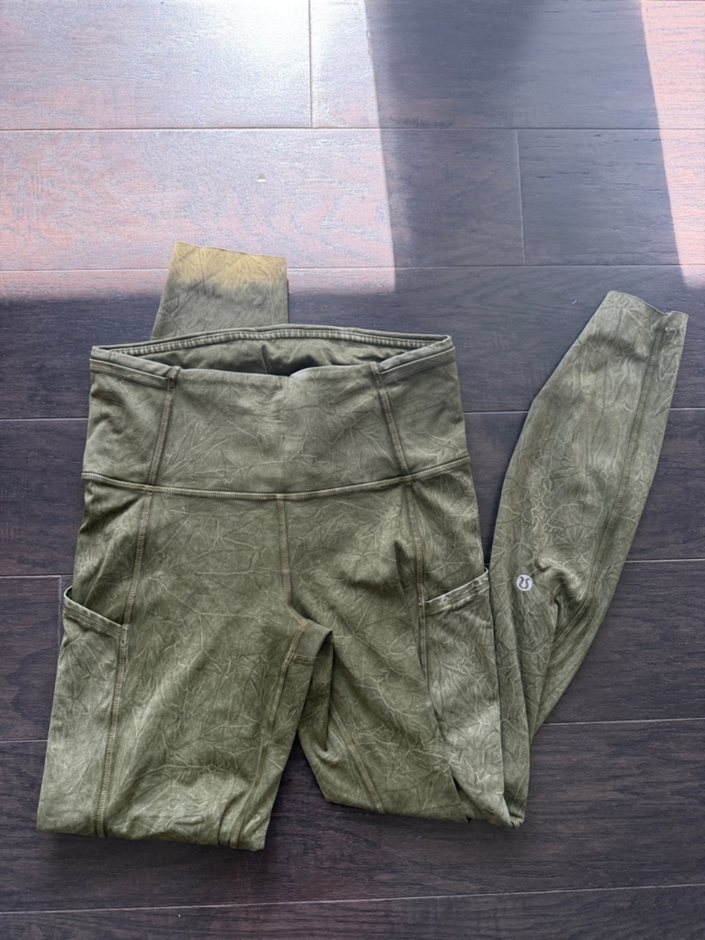 lululemon athletica Olive Green High-Rise Pocket Leggings